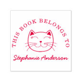 笑顔の猫 |このカスタム本は名前に属している セルフインキングスタンプ (デザイン)