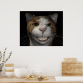 笑顔の猫 ポスター (キッチン)