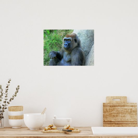 笑顔の猿 ポスター (キッチン)