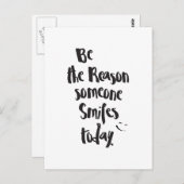 笑顔の理由引用文書 ポストカード (正面/裏面)