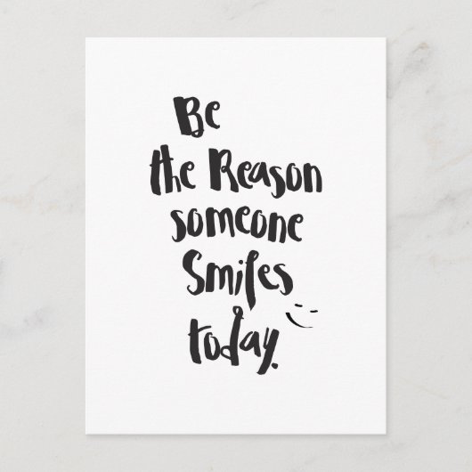 笑顔の理由引用文書 ポストカード (正面)