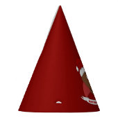 笑顔の男のクリスマスの漫画 パーティーハット (左)