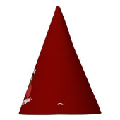 笑顔の男のクリスマスの漫画 パーティーハット (右)