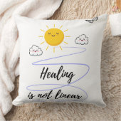 笑顔の空 | かわいい太陽と雲がパイをスロー クッション (ブランケット)