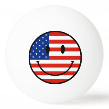 笑顔の米国国旗の顔