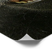 笑顔の紋付きマカク ポスター (角)