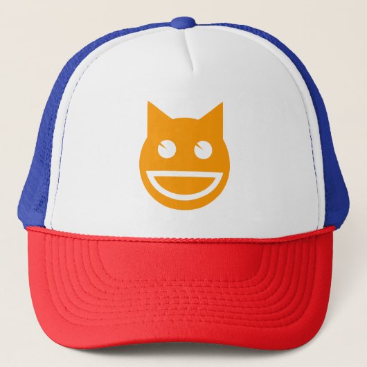 笑顔の絵文字 キャップ (正面)