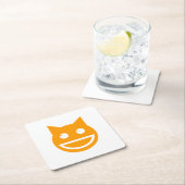 笑顔の絵文字 スクエアペーパーコースター (インサイチュ)