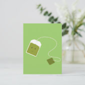 笑顔の緑茶バッグ ポストカード (スタンド正面)