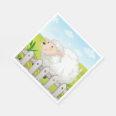 笑顔の羊 スタンダードランチョンナプキン (角)