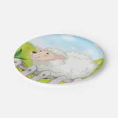 笑顔の羊 ペーパープレート (アングル)