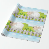 笑顔の羊 ラッピングペーパー (アンロールド)