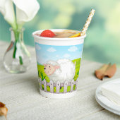 笑顔の羊 紙コップ