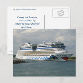 笑顔の船をチャンネルに ポストカード (正面/裏面)