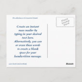 笑顔の船をチャンネルに ポストカード (裏面)