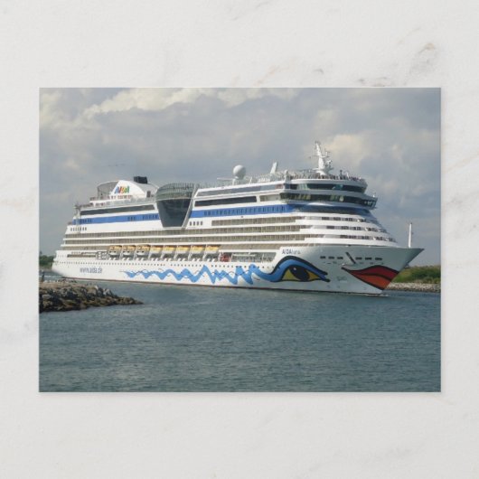 笑顔の船をチャンネルに ポストカード (正面)