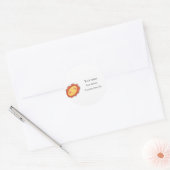 笑顔の花 – 住所 シール (封筒)