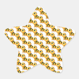 笑顔の蜂の赤ちゃんシャワーステッカー 星シール