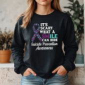 笑顔の裏に隠された恐怖 スウェットシャツ