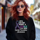 笑顔の裏に隠された恐怖 スウェットシャツ