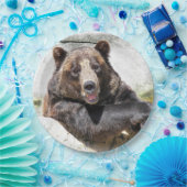 笑顔の誕生日のクマ ペーパープレート (パーティー)