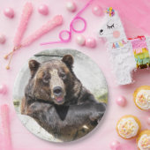 笑顔の誕生日のクマ ペーパープレート (パーティー)