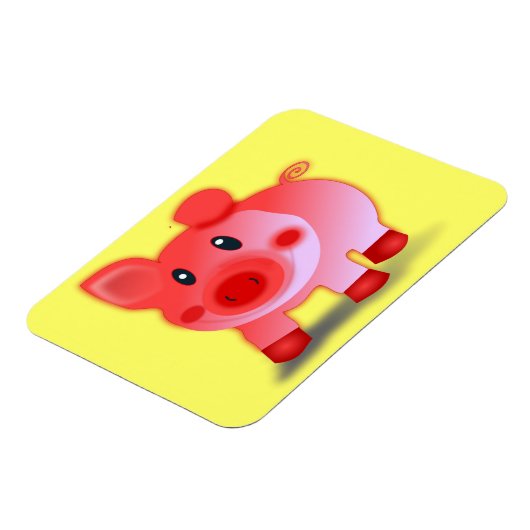 笑顔の豚 マグネット (左側)