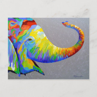 笑顔の象 ポストカード