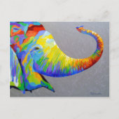 笑顔の象 ポストカード (正面)