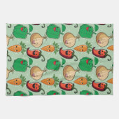 笑顔の野菜 キッチンタオル (横)