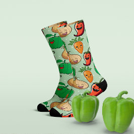笑顔の野菜 ソックス
