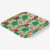 笑顔の野菜 ペーパープレート (傾斜あり)