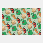 笑顔の野菜 ラッピングペーパーシート (正面3)