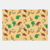 笑顔の野菜 ラッピングペーパーシート (正面)