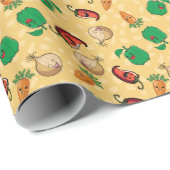 笑顔の野菜 ラッピングペーパー (ロールコーナー)
