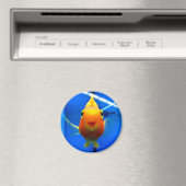 笑顔の金魚の丸磁石 マグネット (インサイチュ (食洗機))