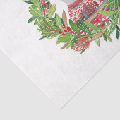 笑顔の雪だるまクリスマスリース 薄葉紙 (詳細)