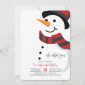 笑顔の雪だるま招待状 招待状 (正面)