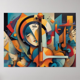 笑顔の顔アート ポスター