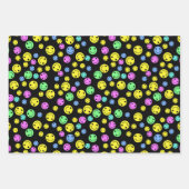 笑顔の顔ラッピング紙シート ラッピングペーパーシート (正面3)