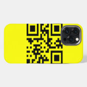 ☺ 笑顔の顔文字 -- QRコード iPhoneケース (裏面横)
