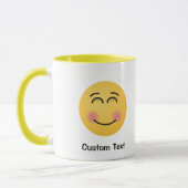 笑顔の顔笑顔の目マグカップ マグカップ (左)