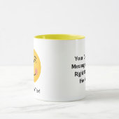 笑顔の顔笑顔の目マグカップ マグカップ (中央)