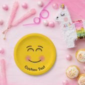 笑顔の顔笑顔の目紙プレート ペーパープレート (パーティー)