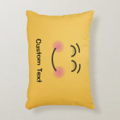 笑顔の顔笑顔の目装飾枕 アクセントクッション (正面(垂直))