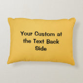 笑顔の顔笑顔の目装飾枕 アクセントクッション (裏面)