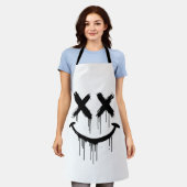 笑顔の顔 エプロン (着用した状態)