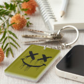 笑顔の顔 キーホルダー (正面右)