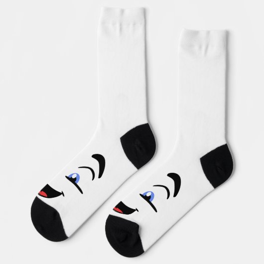 笑顔の顔 ソックス (左)