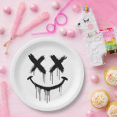 笑顔の顔 ペーパープレート (パーティー)